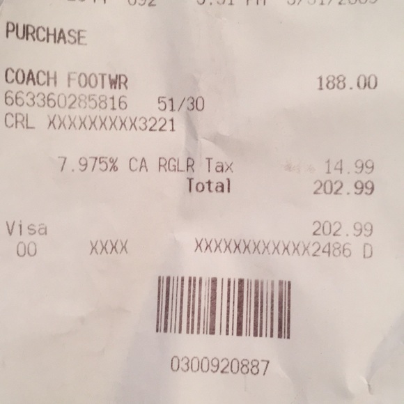 Coach Foot-ware Blk/Wht/Blk - Picture 8 of 8